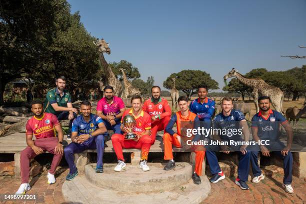 Shai Hope of West Indies, Andrew Balbirnie of Ireland, Dasun Shanaka of Sri Lanka, Mohammad Waseem of UAE, Craig Ervine of Zimbabwe, Zeeshan Maqsood...