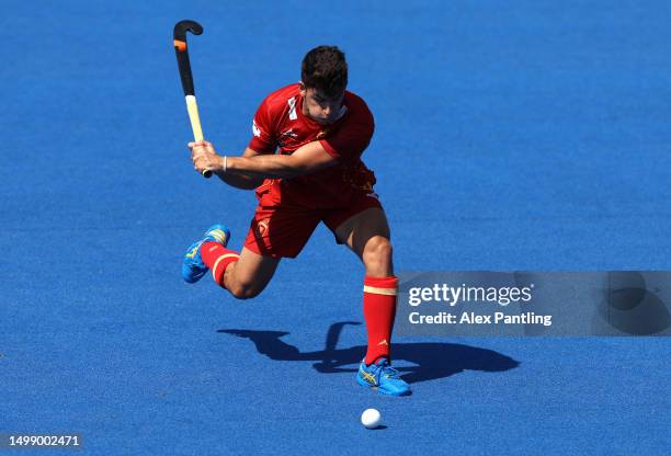 Jordi Bonastre of Spain during the FIH Hockey Pro League Men's match between Netherlands and Spain at Lee Valley Hockey and Tennis Centre on June 16,...