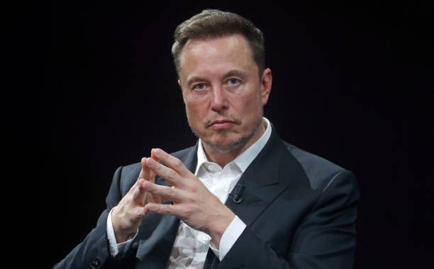 Chief Executive Officer of SpaceX and Tesla and owner of Twitter, Elon Musk attends the Viva Technology conference dedicated to innovation and...