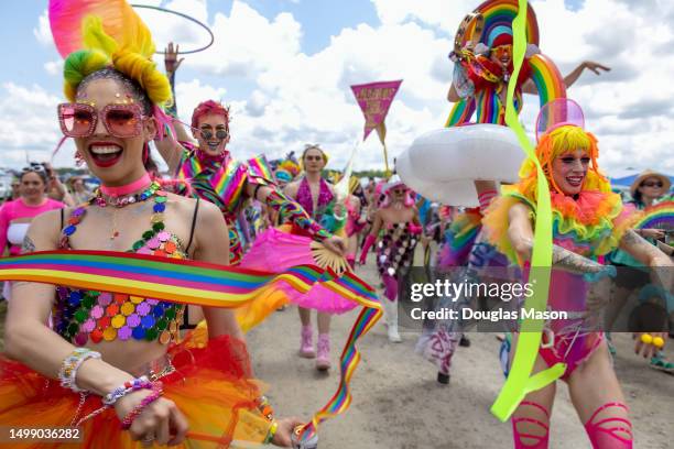 The Pride Parade at the Bonnaroo Music & Arts Festival on June 15, 2023 in Manchester, Tennessee.