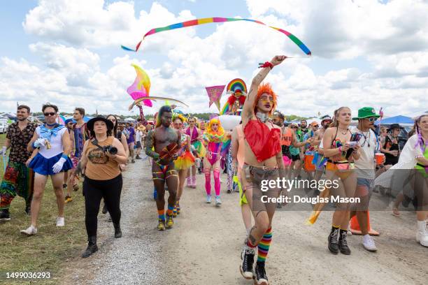 The Pride Parade at the Bonnaroo Music & Arts Festival on June 15, 2023 in Manchester, Tennessee.