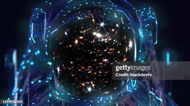 beyond event horizons: a black hole odyssey - an innovative astronaut explores the cosmos in cutting-edge attire, unveiling breathtaking high-fidelity visuals - astrophysics stock pictures, royalty-free photos & images