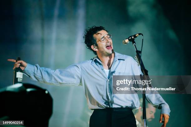 Matthew Healy of The 1975 performs at Southside Festival 2023 at Take-off Gewerbepark on June 16, 2023 in Neuhausen, Germany.