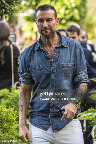 Fashion designer Philipp Plein walks the runway at the Billionaire Spring/Summer 2024 fashion show during the Milan Fashion Week Menswear...