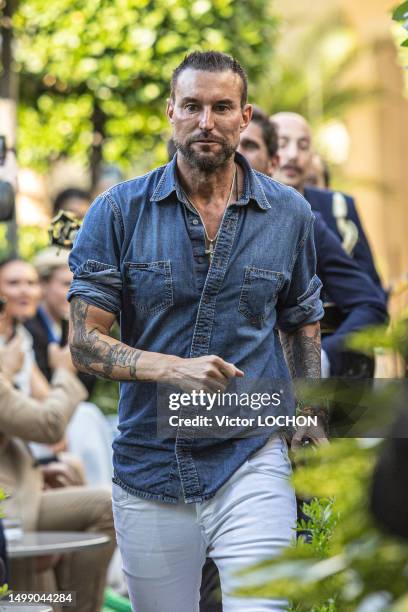 Fashion designer Philipp Plein walks the runway at the Billionaire Spring/Summer 2024 fashion show during the Milan Fashion Week Menswear...