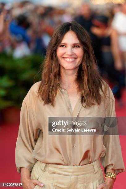 Virginie Ledoyen attends the short movie awards red carpet during Day Three of the 37th Cabourg Film Festival on June 16, 2023 in Cabourg, France.
