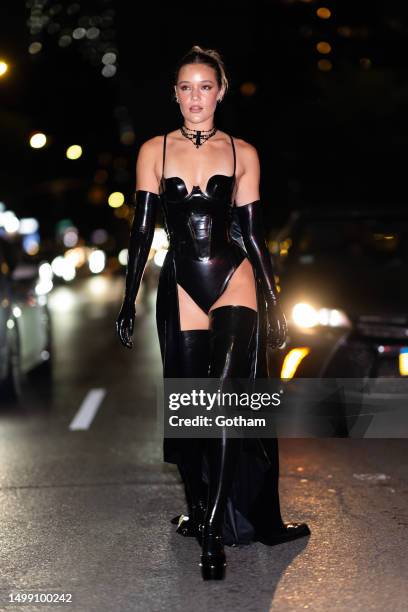 Olivia Ponton is seen in the Meatpacking District on June 16, 2023 in New York City.