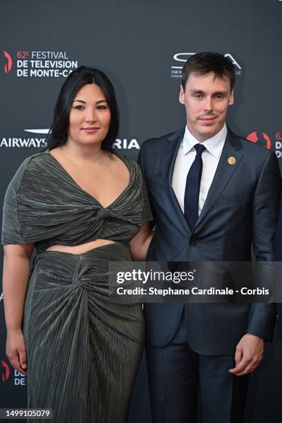 Marie Ducruet and Louis Ducruet attend the opening red carpet during the 62nd Monte Carlo TV Festival on June 16, 2023 in Monte-Carlo, Monaco.