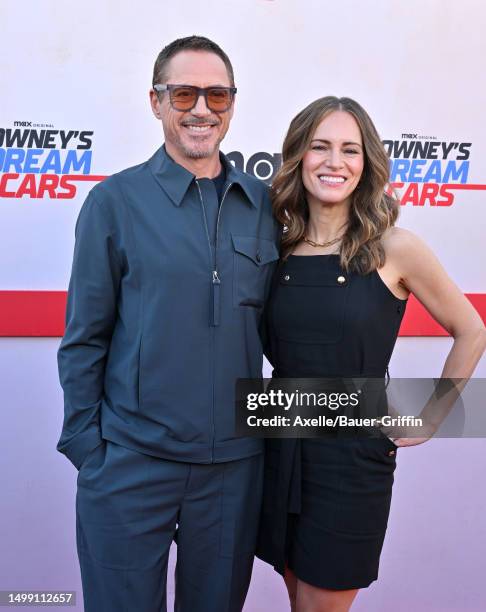 Robert Downey Jr. And Susan Downey attend MAX Original Series "Downey's Dream Cars" Los Angeles Premiere at Petersen Automotive Museum on June 16,...