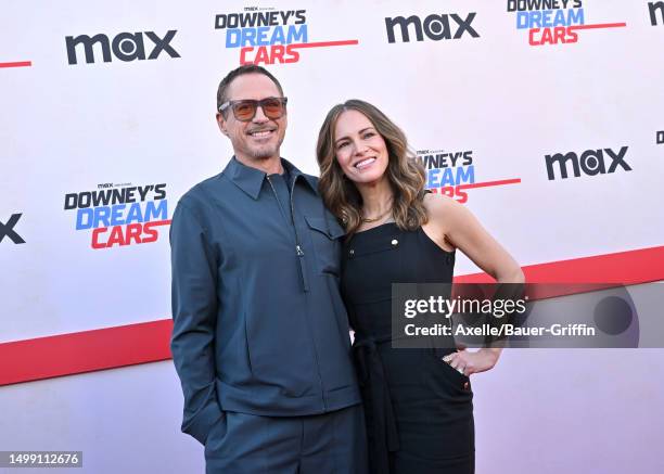 Robert Downey Jr. And Susan Downey attend MAX Original Series "Downey's Dream Cars" Los Angeles Premiere at Petersen Automotive Museum on June 16,...