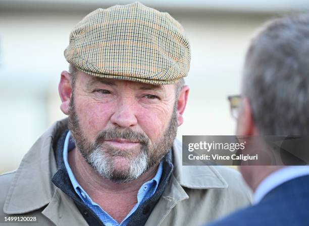 Trainer Peter Moody is seen during Melbourne Racing at Flemington Racecourse on June 17, 2023 in Melbourne, Australia.