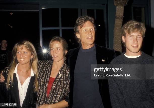 Kris Kristofferson, wife Lisa Meyers and family attend Crosby, Stills, Nash and Young Concert Party on March 31, 1990 at the Santa Monica Beach Hotel...