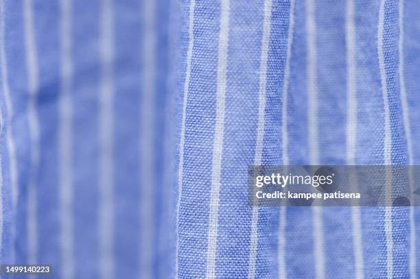 full frame shot of striped fabric, light blue and white striped - striped dress stock pictures, royalty-free photos & images
