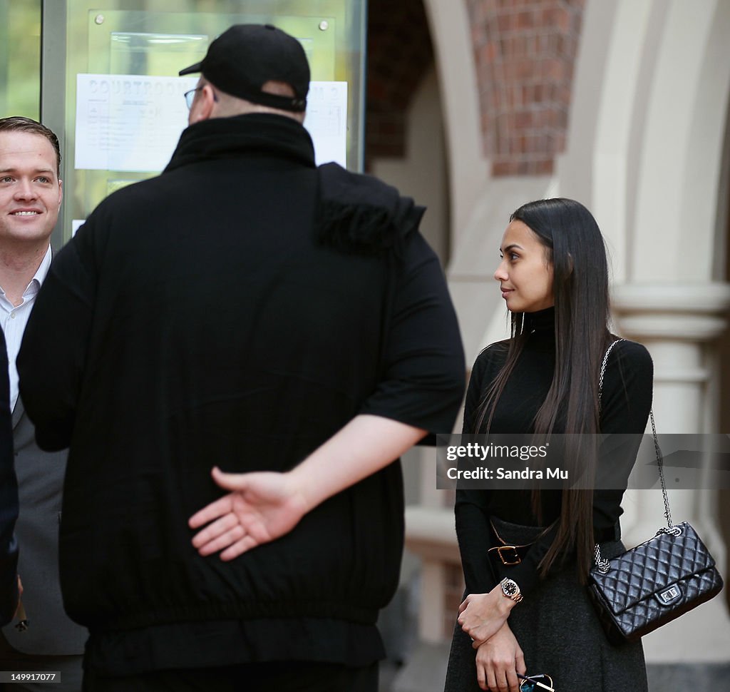 Kim Dotcom Appears At Auckland High Court