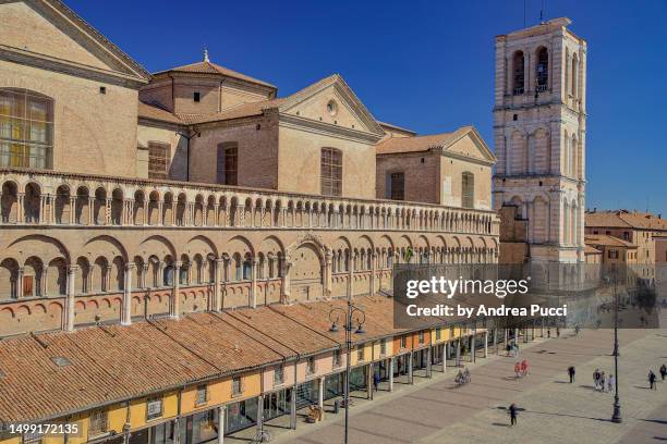 cathedral of saint george, ferrara, emilia-romagna, italy - ferrara - fotografias e filmes do acervo