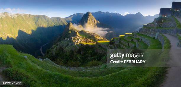 machu picchu - machu picchu stock-fotos und bilder