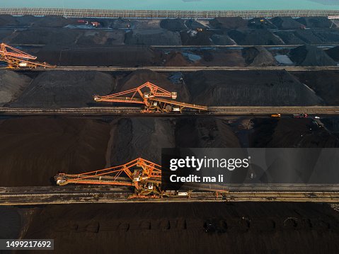 Large coal loading and unloading yard Large coal loading and unloading yard