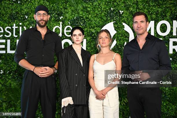 Zeeko Zaki, Ainsley Seiger, Tracy Spiridakos and Dylan McDermott attend the "Wolf" photocall during the 62nd Monte Carlo TV Festival on June 17, 2023...