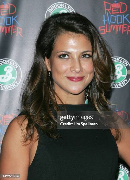 Actress Samantha Ivers attends the "Red Hook Summer" premiere at the DGA Theater on August 6, 2012 in New York City.