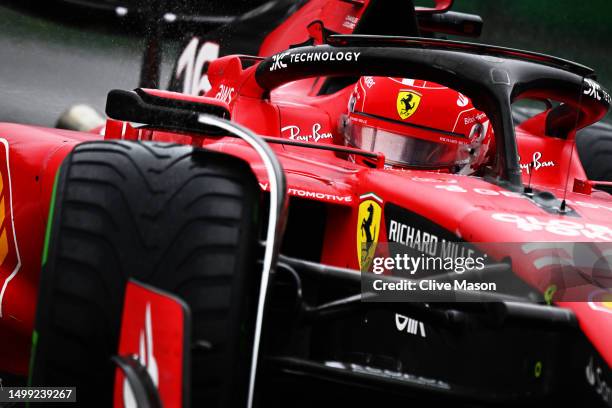 Charles Leclerc of Monaco driving the Ferrari SF-23 on track during final practice ahead of the F1 Grand Prix of Canada at Circuit Gilles Villeneuve...