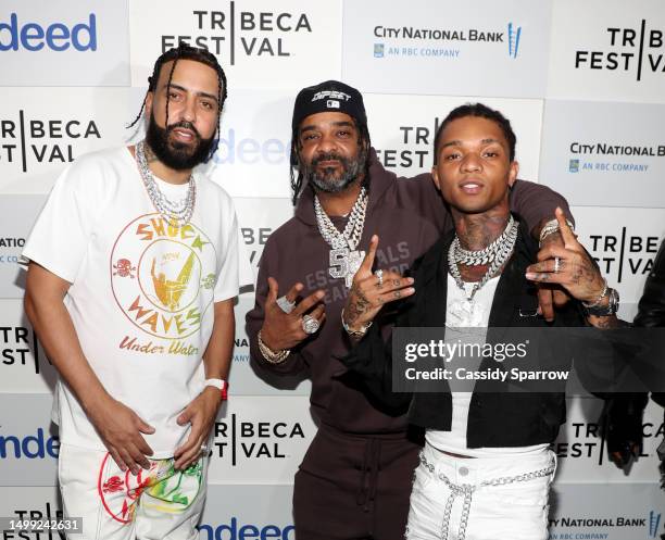 French Montana, Jim Jones and Swae Lee attend French Montana's Immigrant Life Story FOR KHADIJA Premiere at Tribeca Film Festival at The Beacon...