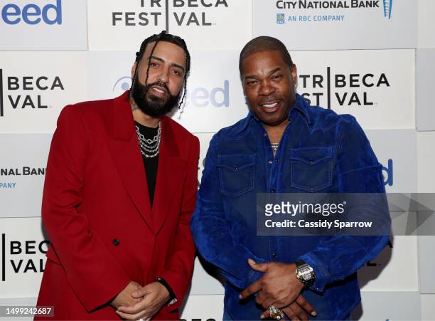 French Montana and Busta Rhymes attend French Montana's Immigrant Life Story FOR KHADIJA Premiere at Tribeca Film Festival at The Beacon Theatre on...