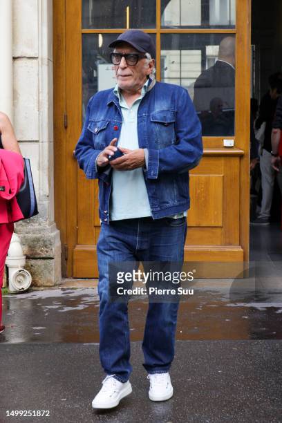 Gérard Darmon attends Claude Lelouch and Valérie Perrin's Wedding at18th Arrondissement City Hall on June 17, 2023 in Paris, France.