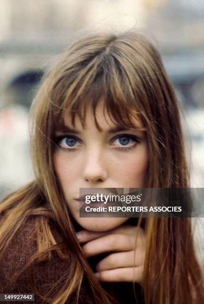 Portrait of Jane Birkin, taken in the Sixties.