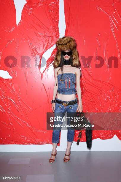 Valeria Luz attends the photocall ahead of the Jordanluca SS24 Show during the Milan Menswear Spring / Summer 2024 on June 17, 2023 in Milan, Italy.