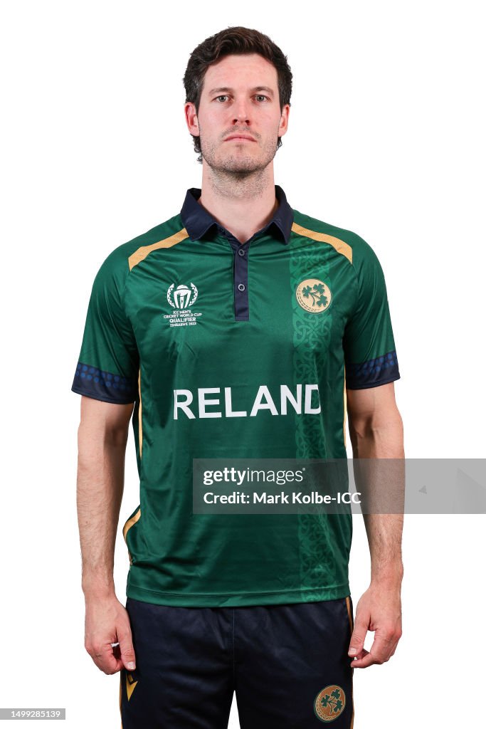 Dockrell George Dockrell of Ireland poses for a photograph prior to the ICC ...