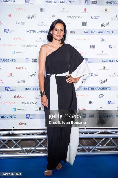 Shalana Santana attends the 77th Nastri D'Argento 2023 - Tv Series at Teatrino di Corte di Palazzo Reale on June 17, 2023 in Naples, Italy.