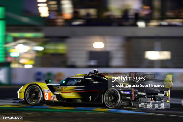 Cadillac Racing USA. Cadillac V-Series R. LMDH - Hypercar . Pilots Sebastien Bourdais of France, Renger Van Der Zande of Netherlands and Scott Dixon...