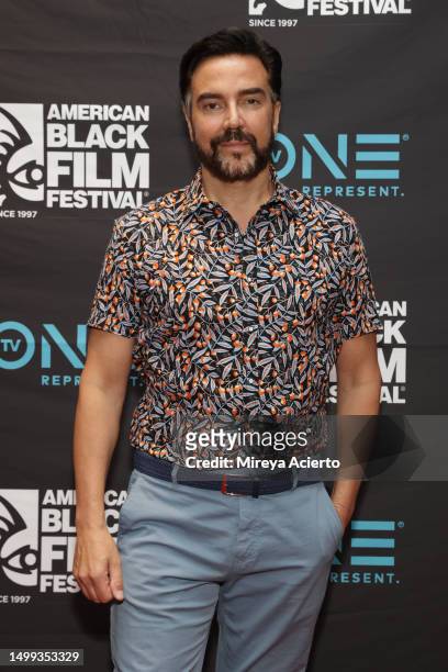 Actor Jeff Marchelletta attends the 2023 American Black Film Festival during "A Mother's Intuition" at Miami Beach Convention Center on June 17, 2023...