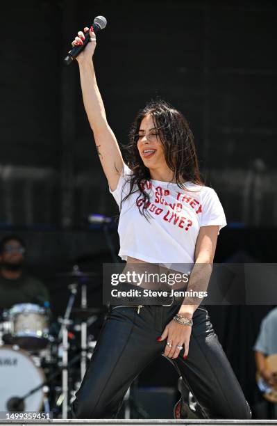 Kassi Ashton performs on Day 2 of Country Summer Music Festival 2023 at Sonoma County Fairgrounds on June 17, 2023 in Santa Rosa, California.