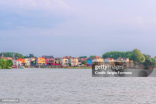 view of trentemoult district in nantes, france - loire atlantique stock pictures, royalty-free photos & images