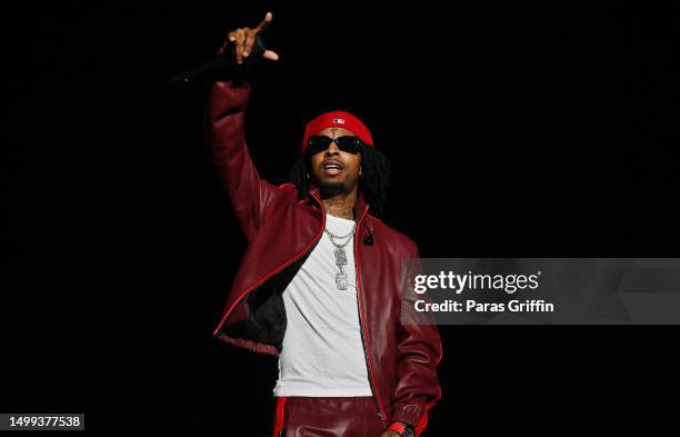 Rapper 21 Savage performs onstage during 2023 HOT 107.9's Birthday Bash at State Farm Arena on June 17, 2023 in Atlanta, Georgia.