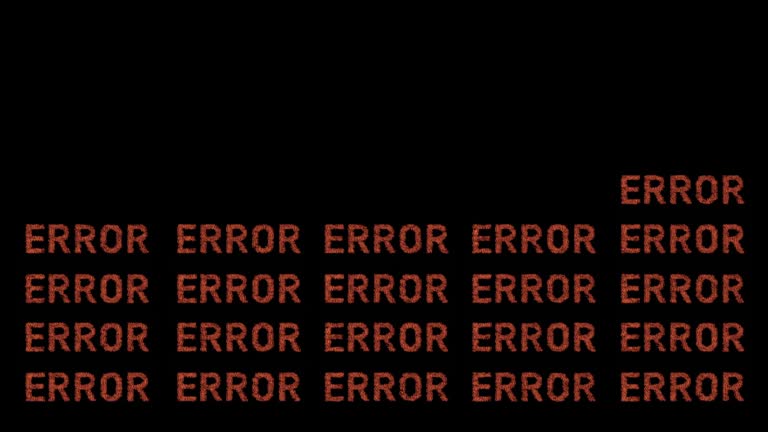error computer numbers data software technology 동영상 (1499381067) - 게티이미지뱅크