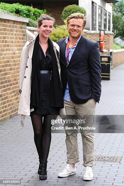 Jonas Hogh-Christensen attends a reception for the Danish Olympic Team on the Danish Royal Yacht Danne Borg at on August 7, 2012 in London, England.