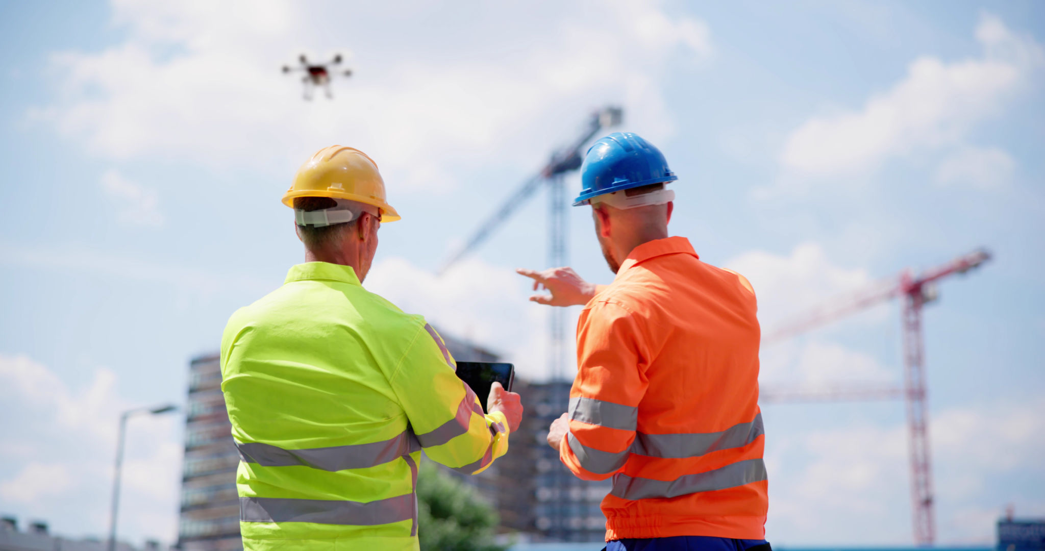 construction safety drone