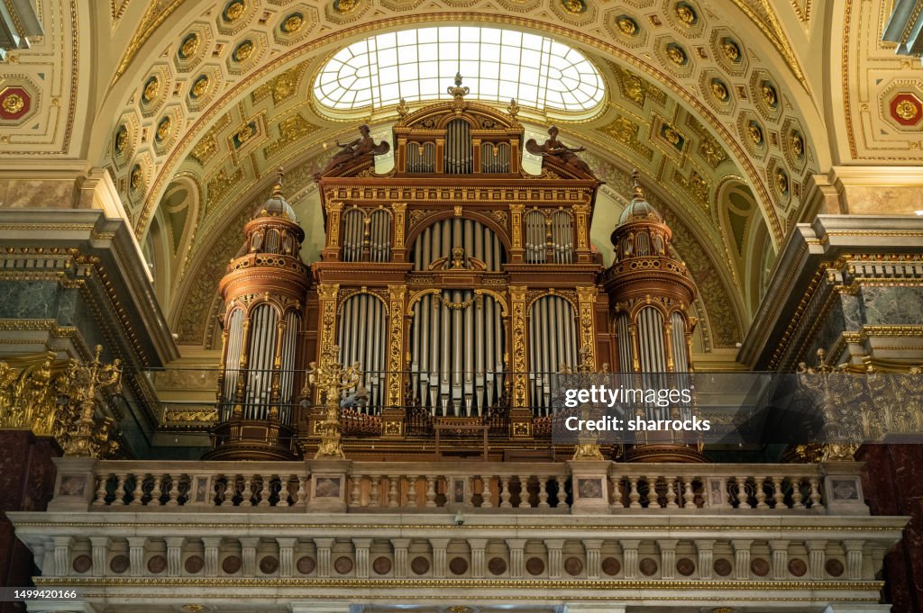 Organ of St Stephens Basilica, Budapest, Hungary