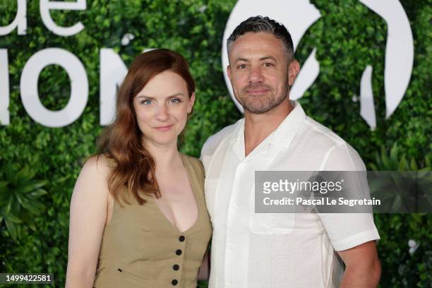 Faye Marsay and Warren Brown attend the "Ten Pound Poms" photocall during the 62nd Monte Carlo TV Festival on June 18, 2023 in Monte-Carlo, Monaco.