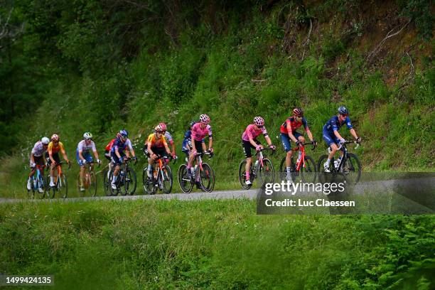 General view of Omer Goldstein of Israel and Team Israel - Premier Tech, Laurent Pichon of France and Team Arkéa Samsic, Dries Van Gestel of Belgium...