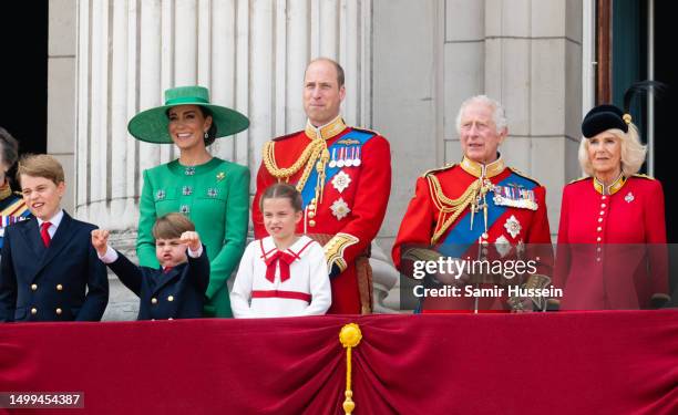 Prince George of Wales, Prince Louis of Wales, Catherine, Princess of Wales, Princess Charlotte of Wales, Prince William of Wales, King Charles III...