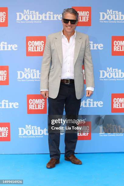 Hugh Grant attends the "Mrs. Doubtfire" Gala Performance Supporting Comic Relief at Shaftesbury Theatre on June 18, 2023 in London, England.