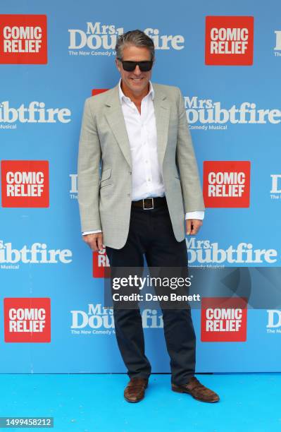 Hugh Grant attends the Gala Performance of "Mrs. Doubtfire: The Musical" in support of Comic Relief at the Shaftesbury Theatre on June 18, 2023 in...