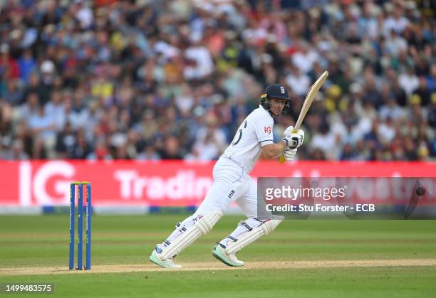 England batsman Joe Root in batting action during day three of the LV= Insurance Ashes 1st Test Match between England and Australia at Edgbaston on...