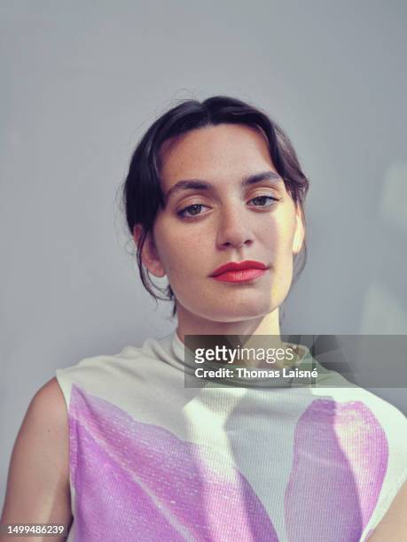 Actress Ella Rumpf of the film "Le Theoreme de Marguerite" poses for a portrait shoot during the 76th Cannes Film Festival on May 23, 2023 in Cannes,...