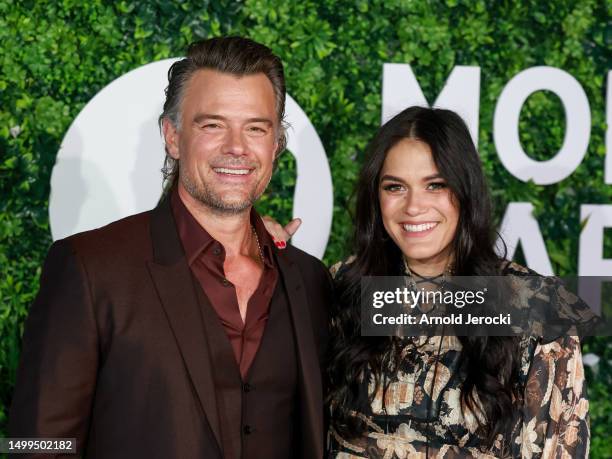 Josh Duhamel and Audra Mari attends the "Buddy Games 2" photocall during the 62nd Monte Carlo TV Festival on June 18, 2023 in Monte-Carlo, Monaco.