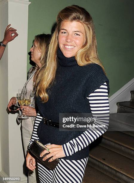 Amber Nuttall attends 'Spotlight On Swimming' at OMEGA House, OMEGA's official residence during the London 2012 Olympic Games, at The House of St....