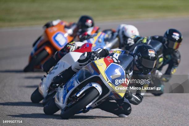 Rocco Kessler of Germany and MCA Racing leads the field during the Northern Talent Cup Race 2 during the MotoGP of Germany - Race at Sachsenring...